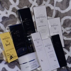 JAFRA Royal Skincare Collection with Black, White, and Gold Packaging